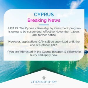 Cyprus CIP suspension